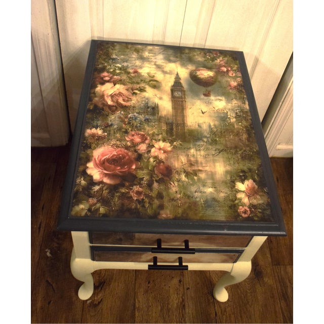 Custom Decoupage "Vintage London" End Table / Side Table For Sale In Orlando - Image 6 of 6