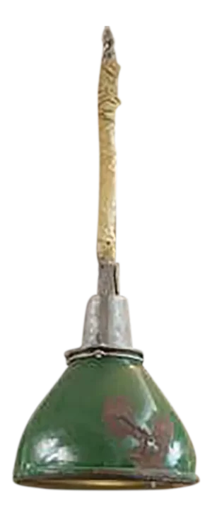 Green Distressed Antique Industrial Hanging Lantern