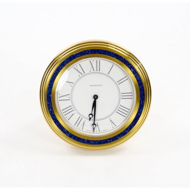 Tiffany & Co. Gilt Bronze and Marble Desk Clock, Circa 1960 For Sale - Image 9 of 9