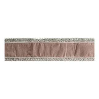 Beaded Edge Velvet Wired Ribbon 4" x 5 Yds. For Sale
