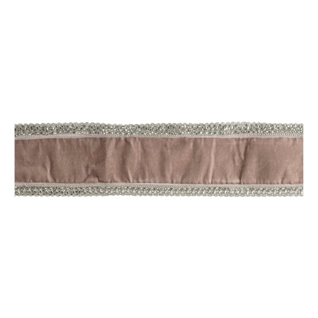 Beaded Edge Velvet Wired Ribbon 4" x 5 Yds. For Sale