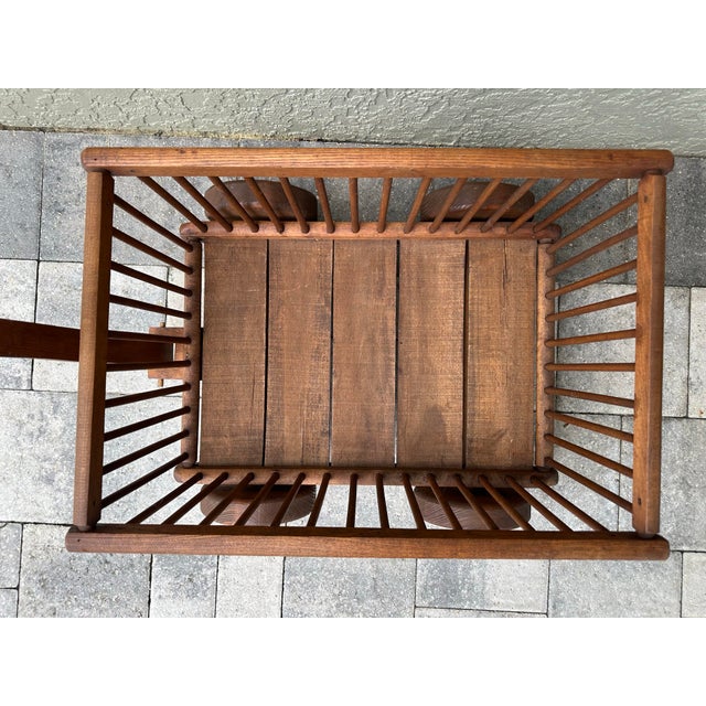 Vintage Mid 1900s Decorative Wooden Goat Cart For Sale - Image 10 of 12