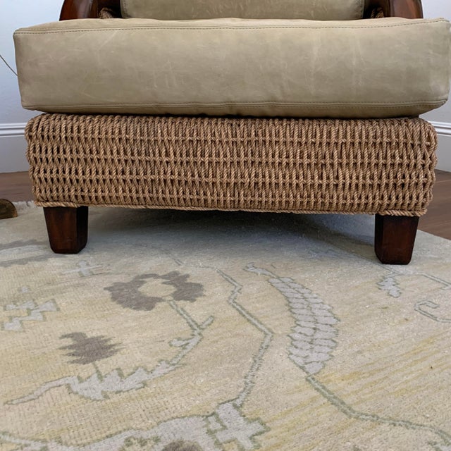 Wood Ralph Lauren Rope Rattan Chairs For Sale - Image 7 of 13