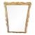 Large Cream Painted & Gilded Vintage Wall Mirror For Sale