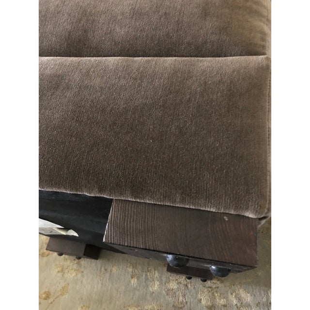 Set of 2 Restoration Hardware Maxwell Cafe Vintage Velvet Lux Ottomans For Sale - Image 12 of 12