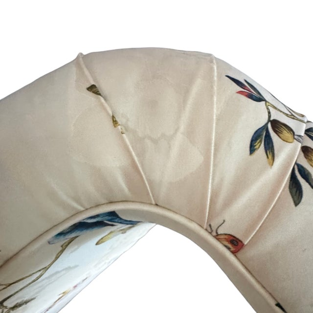 1980s 1980s Schumacher Upholstered Waterfall Bench For Sale - Image 5 of 10