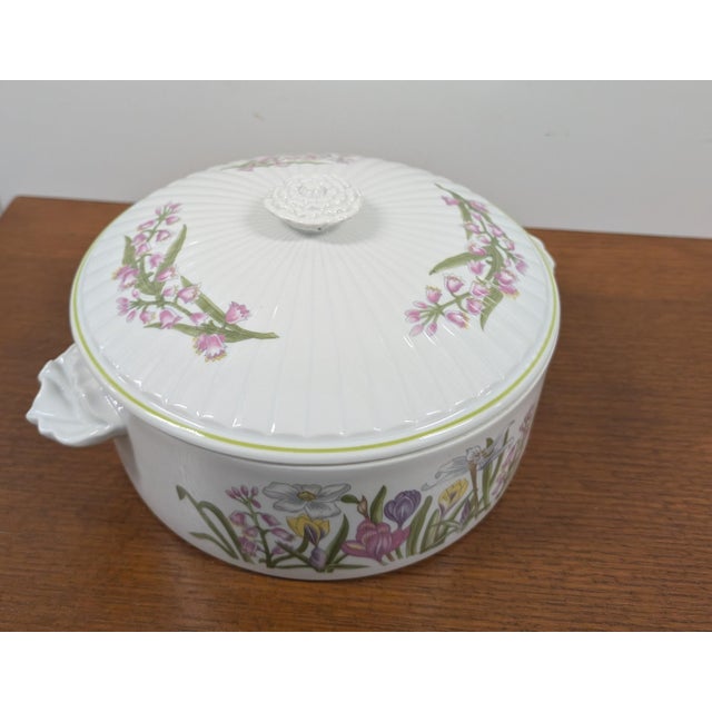 Japanese Vintage Shafford Oval Covered Casserole Herbs & Spices Quart Large For Sale - Image 3 of 10