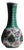 Handmade Ceramic “Gonca” Vase (25cm) – Emerald Green Neck & Tulip Garden Pattern – Mediterranean Home Decor For Sale