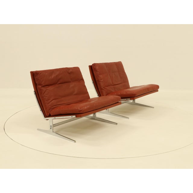 Maroon Model BO 561 Easy Chair by Preben Fabricius & Jorgen Kastholm for Bo-Ex, 1960s For Sale - Image 8 of 18