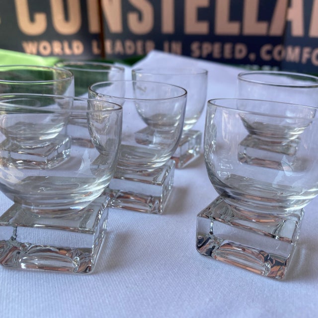 1970s 1970s Collection of Vintage Ice Cube Shot Glasses- Set of 7 For Sale - Image 5 of 8