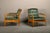 Kerstin Hörlin-Holmquist Set of Armchairs in Beech and Green Velvet by Kerstin Hörlin-Holmquist for Ope, Sweden For Sale - Image 4 of 18