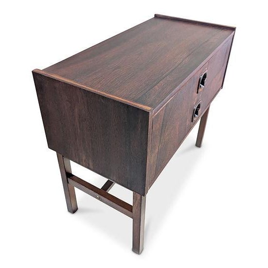 Vintage Danish made in the 1950's and recently refurbished in our Red Hook workshop Dimensions 20" H 23" L and 11.5" D...