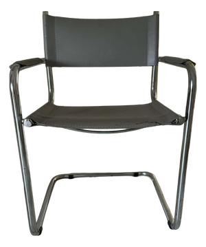 Mid-Century Grey Tubular Chair, 1960s