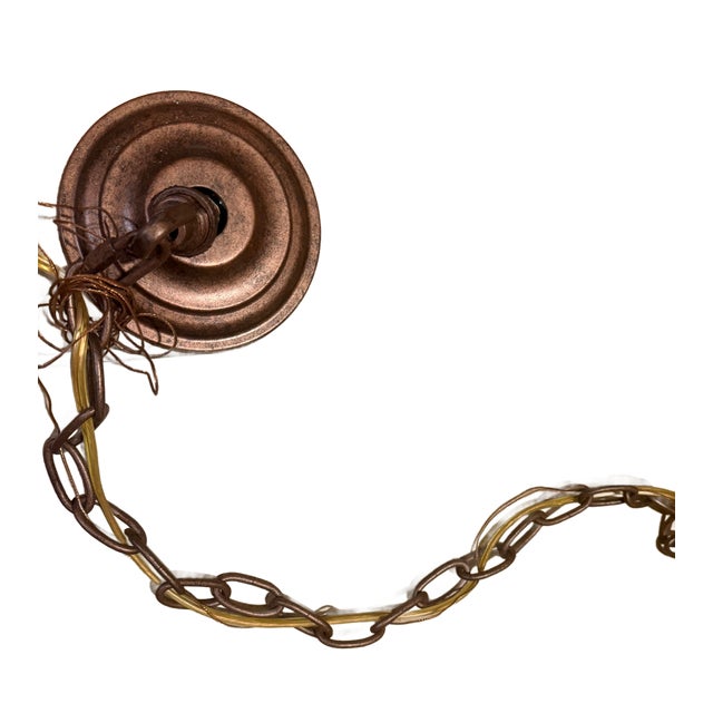 Vintage French Regency Style Tole Peinte Lantern Chandelier For Sale - Image 10 of 10