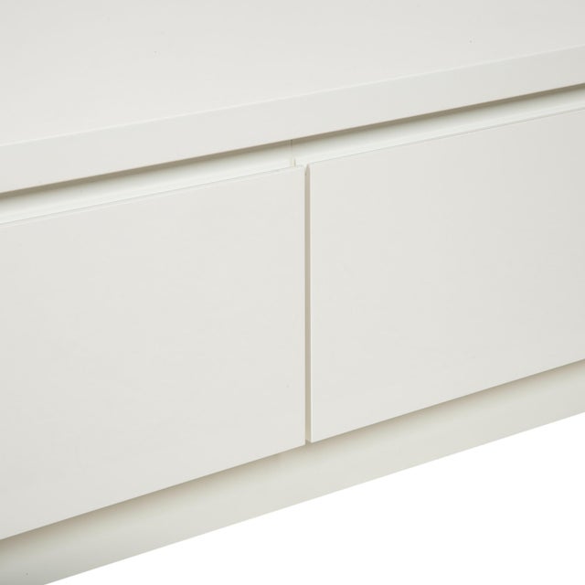 Cube Wooden Sideboard in White from Lübke For Sale - Image 5 of 17