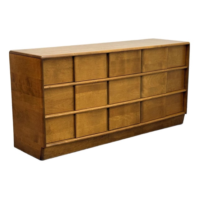 Heywood Wakefield 9 Drawer Dresser For Sale