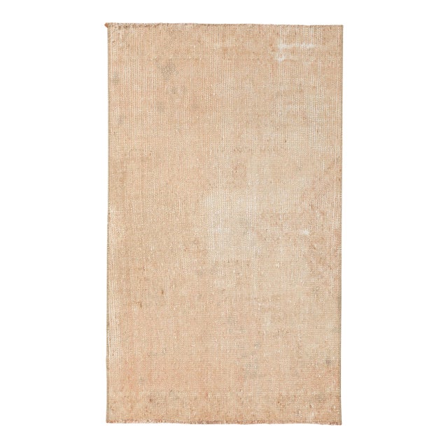 Mini Washed Out Wool Rug - 2`1″ X 3`7″ For Sale