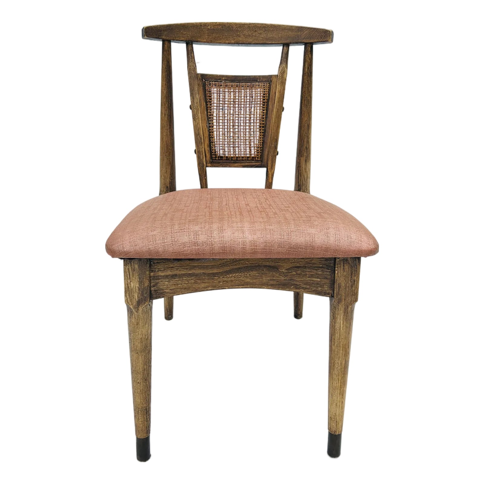 1980s Mid century Modern Rustic Asian Style Dining Chair | Chairish