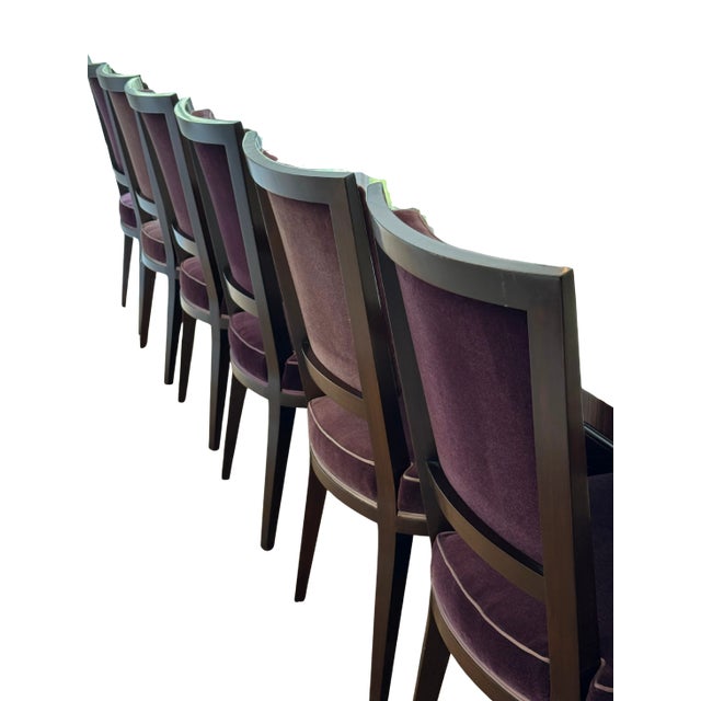 Mid Century French Moderne Dining Chairs in Mohair- Set of 16 or Option for Smaller Set For Sale - Image 13 of 18