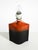 Ceramic Table Lamp in Red and Black by Kaiser Leuchten, 1960s For Sale - Image 6 of 17