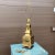 Paul Hanson Vintage Paul Hanson Chinoiserie Brass Table Lamp With Shade For Sale - Image 4 of 13