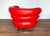 Mid-Century Modern Vintage Red Leather Lounge Chair by Eileen Gray, 1980s For Sale - Image 3 of 18