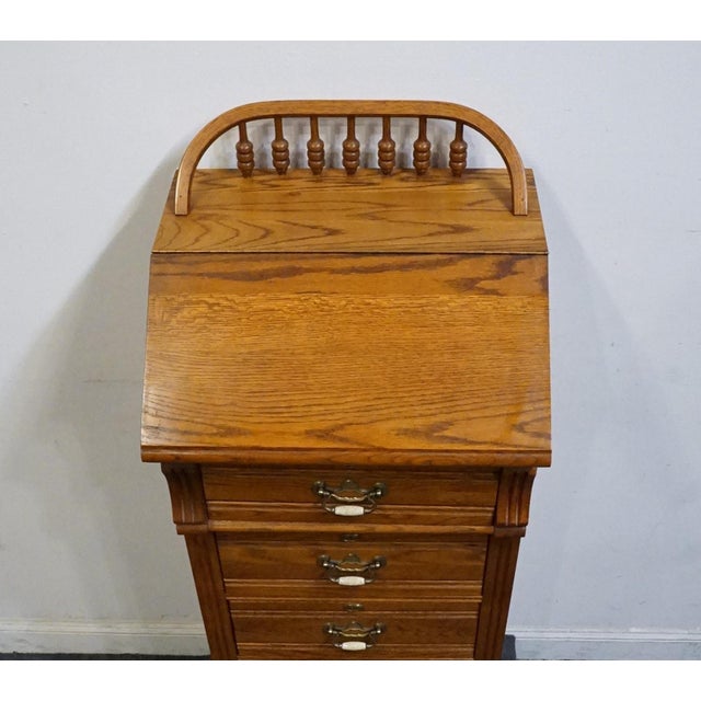 Lexington Furniture Recollections Collection Solid Oak Rustic Country French 24" Lingerie Chest 468-310 For Sale In Kansas City - Image 6 of 15