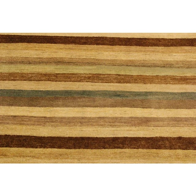 1990s 1990s Boho Chic Gabbeh Red/Green Wool Area Rug -3'11 X 5'7 For Sale - Image 5 of 8