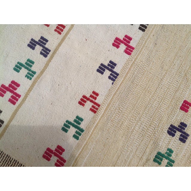 Mid-Century Modern Vintage Turkish Kilim Rug For Sale - Image 3 of 7