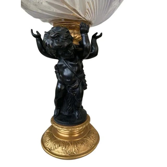 French Ormolu & Bronze Cherub Dish Stand or Tazza, 20th Century For Sale - Image 4 of 10