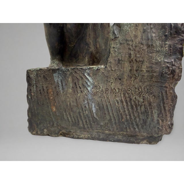 Henry-Ernest Parayre, Seated Mother and Child, H. Rouard Foundry, Paris, 1928 For Sale - Image 15 of 15