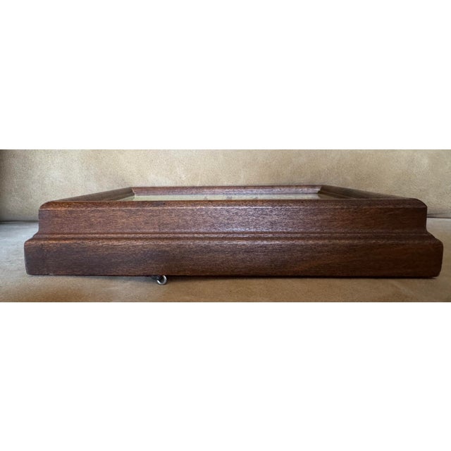 1970s Vintage Japanese 3d Silk Ribbon Floral Shadowbox Art Framed Yellow Lily Botanical Wall Art For Sale - Image 5 of 8