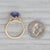 5.34ctw Pear Tanzanite Diamond Halo Ring 14k Gold Size 6.5 Teardrop Engagement For Sale - Image 4 of 9