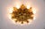 Gold Large Vintage Florentine Leaf Ceiling Lamp by Banci Firenze, 1960s For Sale - Image 8 of 9