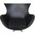 Egg Chair in Black Aura Leather by Arne Jacobsen, 2016 For Sale - Image 5 of 18