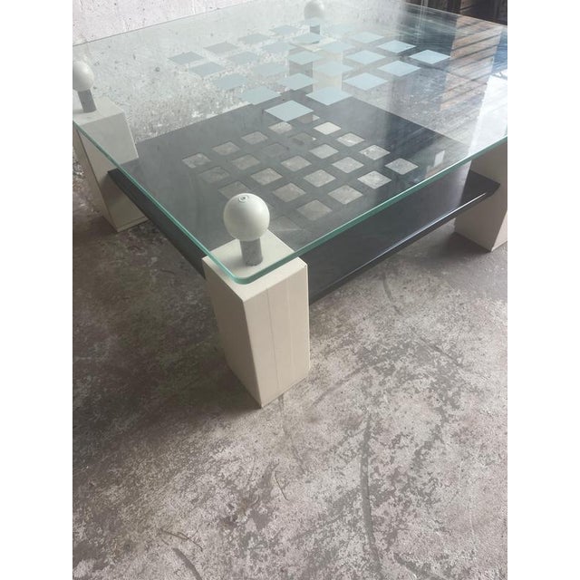 Glass Coffee Table, 1980s For Sale - Image 10 of 11