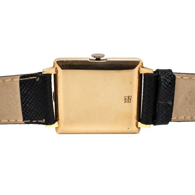 Antique Art Deco Le Coultre 32mm 14k Yellow Gold Manual Winding Watch For Sale In Houston - Image 6 of 10