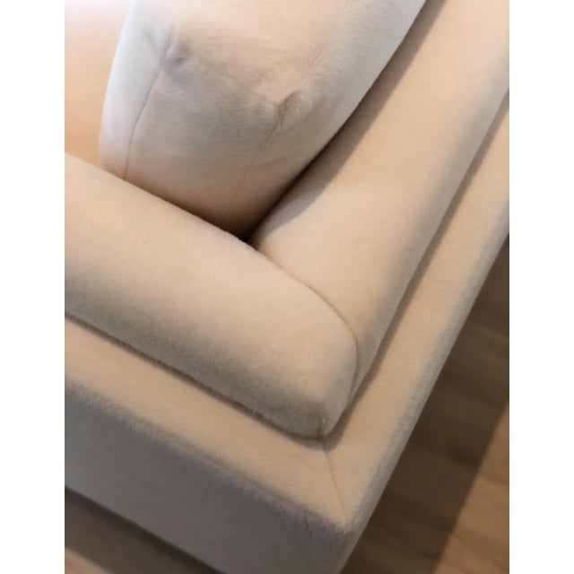 Gray Repose Sofa by the Drawing Room Atl - Upholstered in Cozy Alpaca Fur - Pewter - Comfortable Cloud Like Sofa With Single Seat Cushion For Sale - Image 8 of 8