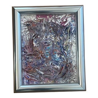 1970s Abstract Organic Modern Painting For Sale