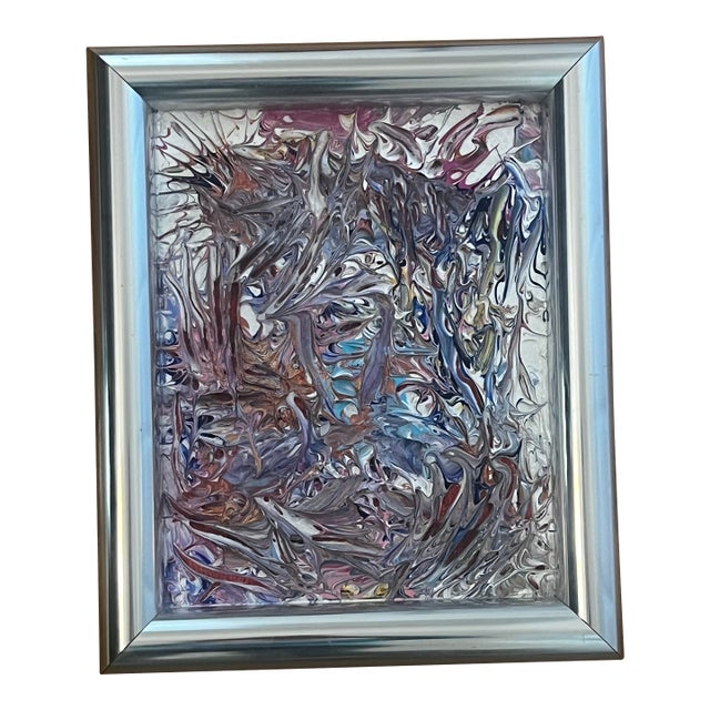 1970s Abstract Organic Modern Painting For Sale