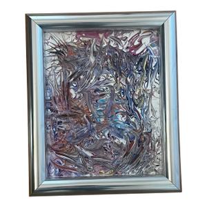 1970s Abstract Organic Modern Painting