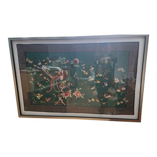 1990s Framed Chinese Tapestry For Sale