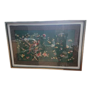 1990s Framed Chinese Tapestry