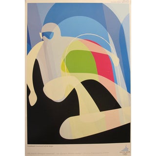 Vintage Original Olympic Poster, Torino 2006, Snowboard For Sale
