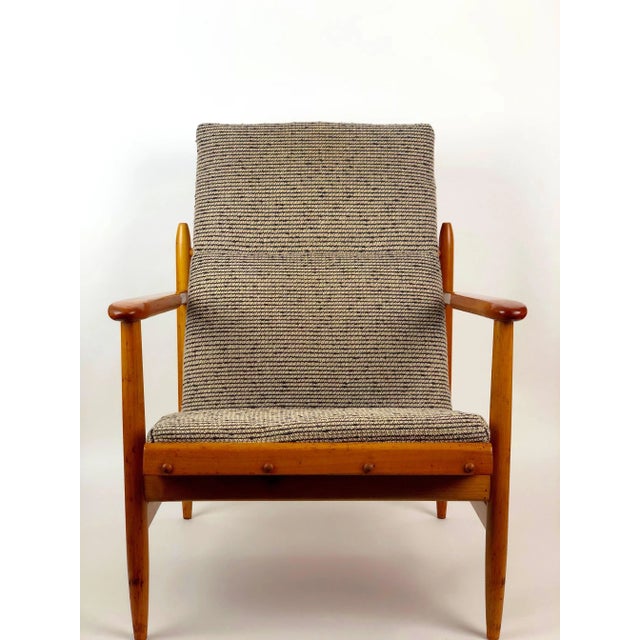 Armchair from Uluv In Cherry Wood, 1960s, Czech Republic For Sale - Image 4 of 10