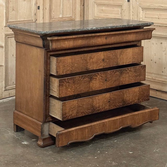 19th Century French Louis Philippe Marble Top Commode by Georges Guerin of Paris For Sale - Image 14 of 18