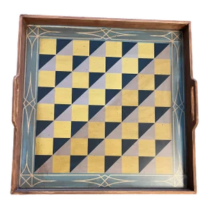 Late 20th Century Maitland-Smith Style Decorative Game Board Tray
