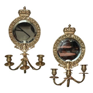 Bronze Wall Sconces, Set of 2 For Sale