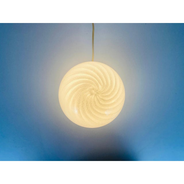 1970s 1970s Vetri d‘Arte Murano Glass Mushroom Table Lamps, Italy- A Pair For Sale - Image 5 of 10