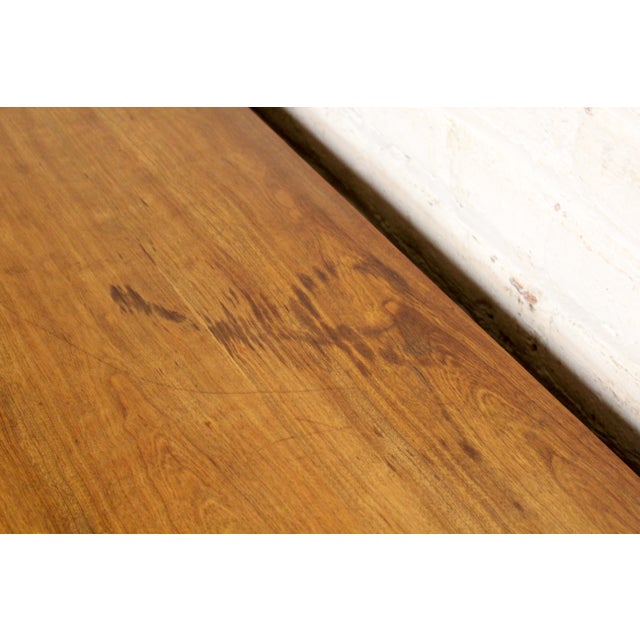 Mid 20th Century Thomasville Mid-Century 'Arched' 9-Drawer Lowboy Dresser in Burl & Walnut For Sale - Image 13 of 18